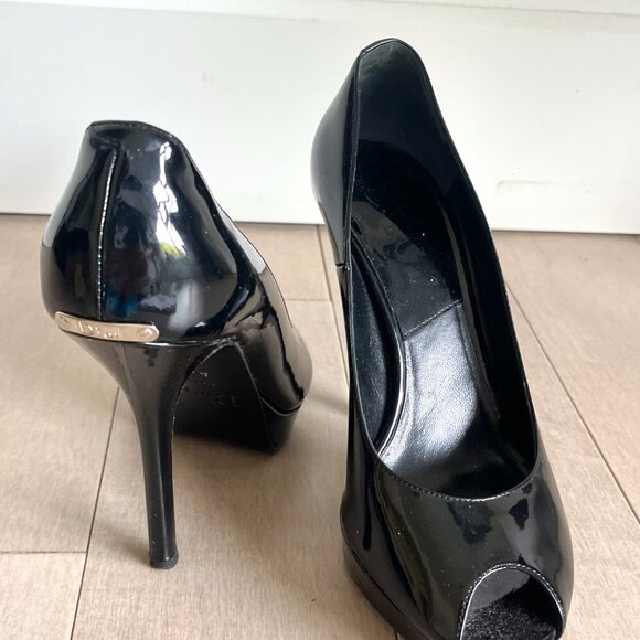 Christian Dior Black Open-toe Heels - John Galliano Era - Picture 3 of 11